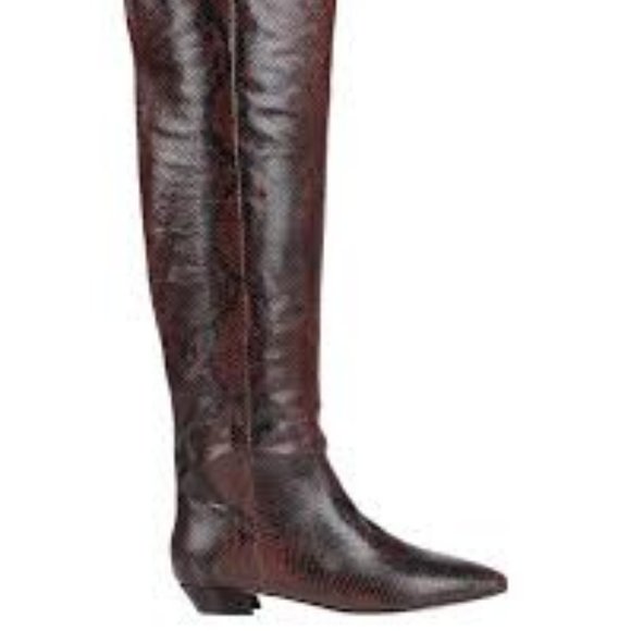 tall snake print boots